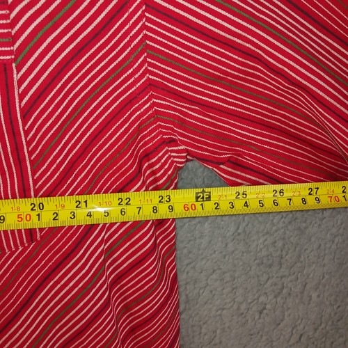 Phat Farm Shirt Mens XL Red Striped All Over Long Sleeve Dead Stock Vintage Y2K - Picture 9 of 11
