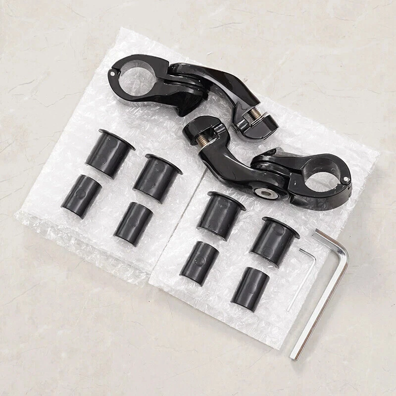 Fits For Harley Touring 1-1/4" Highway Short Angled Foot Peg Mounts Bracket Kit — 第 3/4 张图片