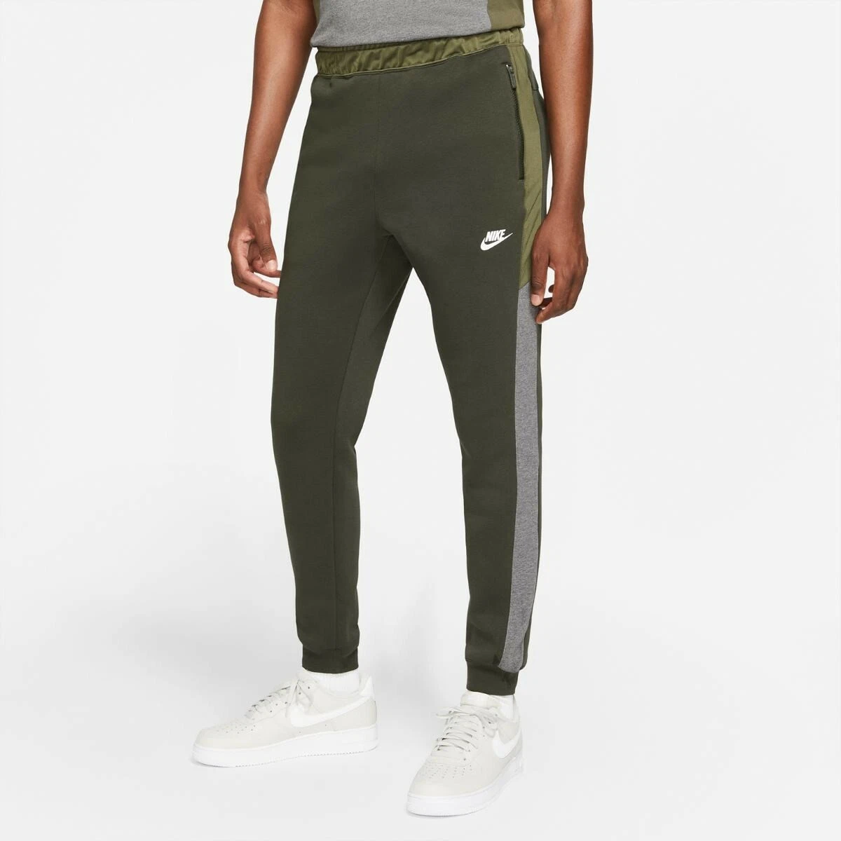 NIKE HYBRID FLEECE JOGGERS PANTS SIZE S (DJ5074 355) GREEN