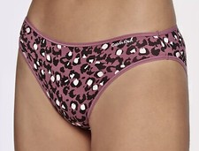 CALVIN KLEIN Form Cotton Leopard Berry Wild Bikini Panty Womens XS 4 S 5 M 6 L 7