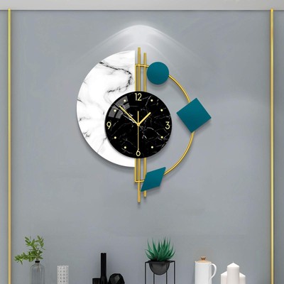 Large Silent Wall Clocks, Modern, Battery Operated, Non-Ticking for Bedroom O...