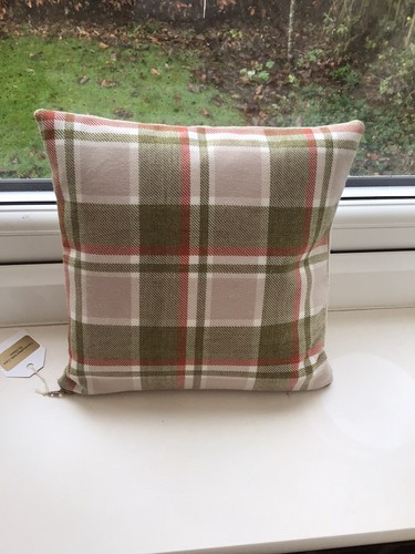Girones Stag & Voyage Boudoir Cushion COMPLETE With Duck Feather Pad 10”x10” - Picture 2 of 2