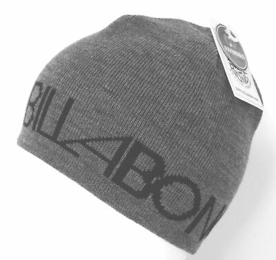 Billabong Beanie Wendemütze Skimütze Skatermütze Revisit grey  grauNEU Gastlando