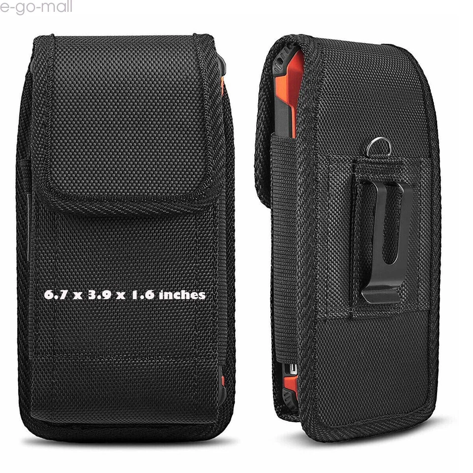 Vertical Holster Belt Clip Carrying Case Pouch for iPhone XS Max/14 Pro Max Plus - Image 3 of 4