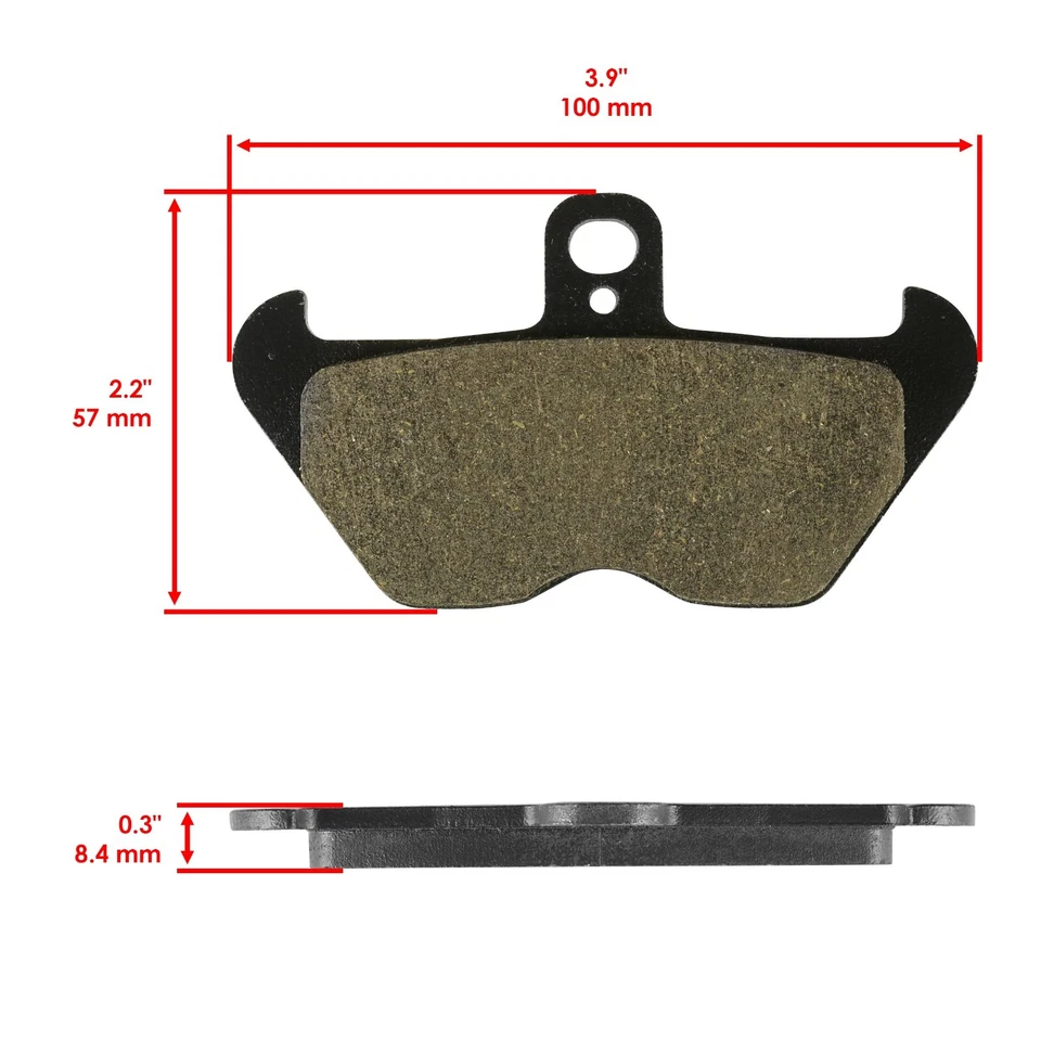 Pastillas de freno delanteras y traseras para BMW R1100R R1100Rt 1993-2001 Foto 2 de 4