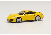 Herpa 1:87 028615-003 Porsche 911 Turbo Racinggelb Neu Ovp