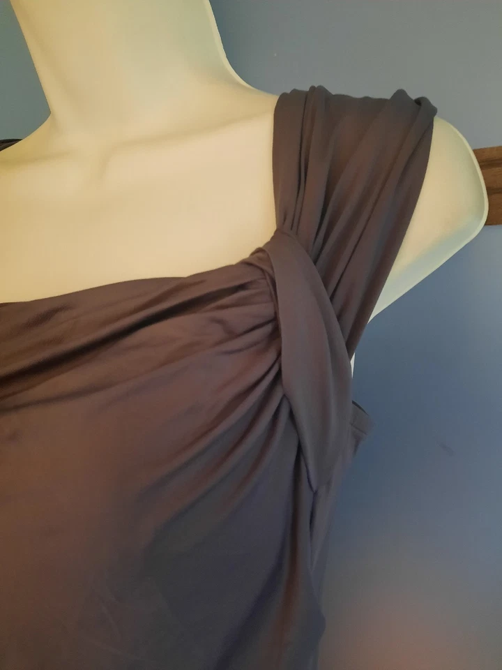 Купальник Badgley Mischka купальный костюм собранный в рюш для похудения цельный женский 12 серый - Изображение 3 из 4