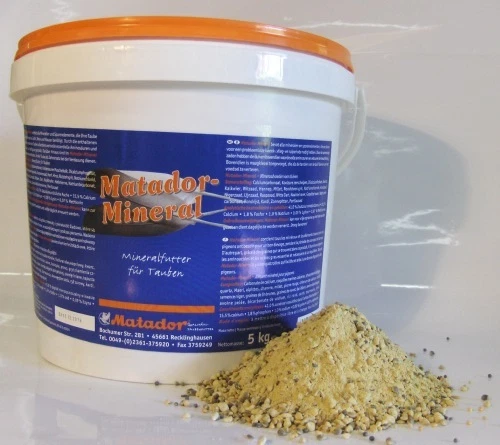 Matador Mineral 5 kg Eimer Taubenfutter Mineralfutter für Tauben Spurenelemente