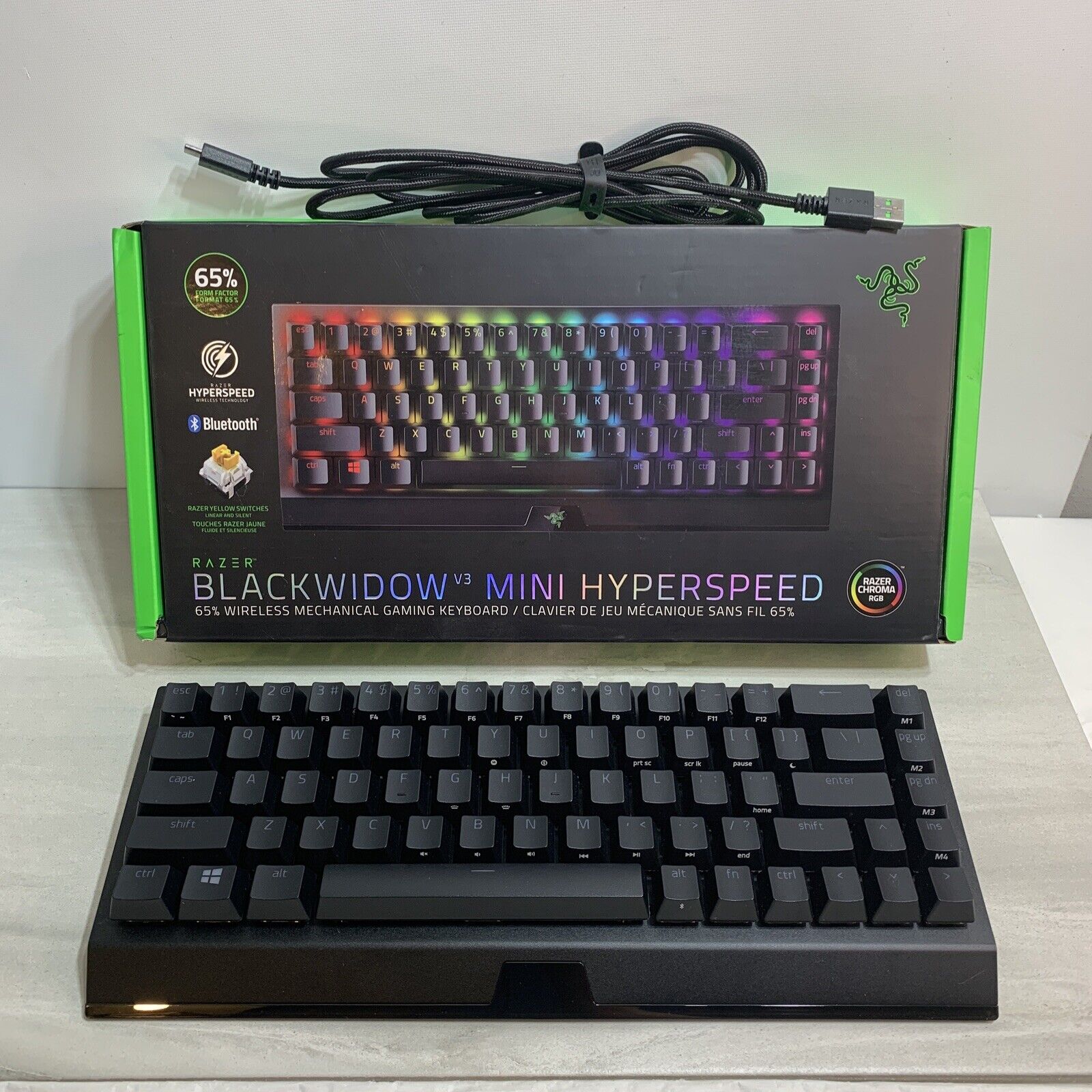 Razer Pro Type Ultra (switches Razer Yellow) - Clavier PC