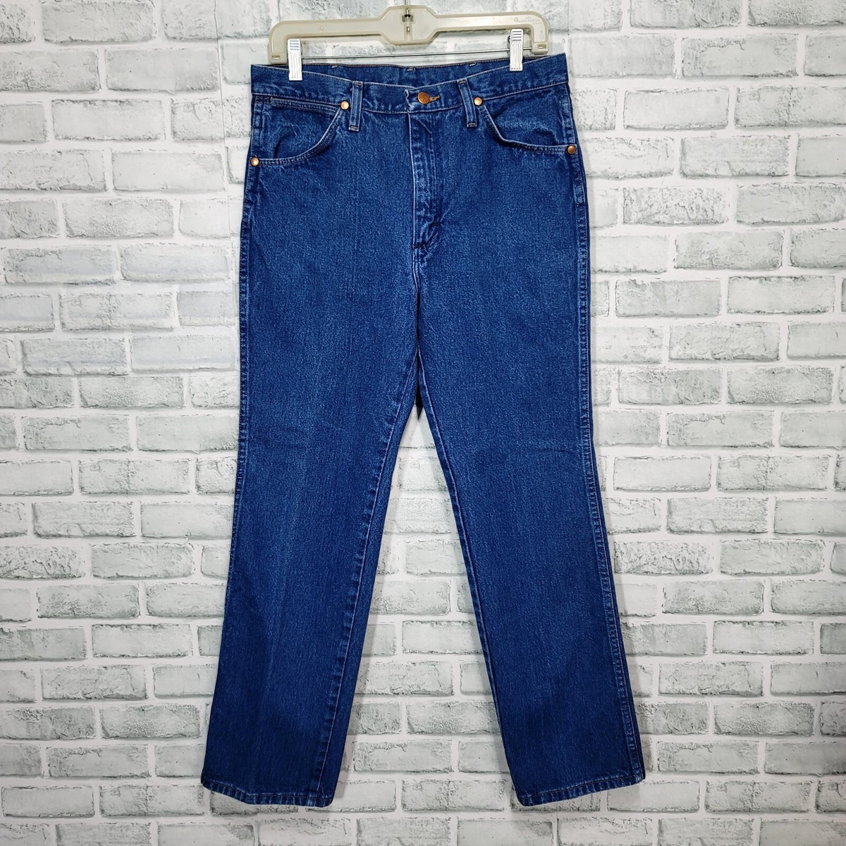 Wranglers Mens 32x29 Dark Antique Indigo Wash Relaxed Fit Jeans