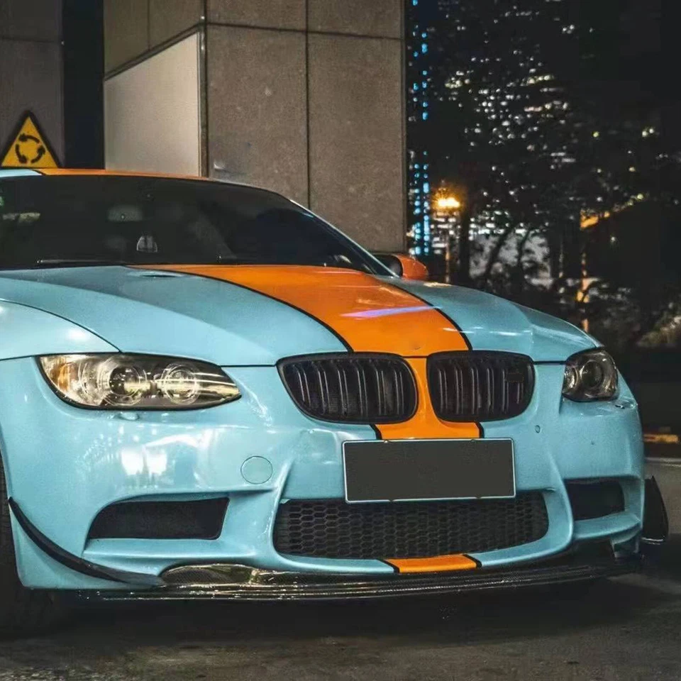 Carbon Fiber Front Bumper Canard Diffusor Splitter Flossen Für BMW E90 E92 M3 - Bild 4 von 4