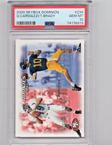 2000 SKYBOX DOMINION #234 TOM BRADY RC ROOKIE PATRIOTS PSA 10