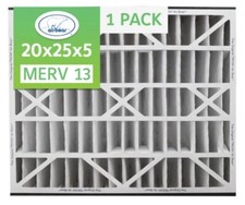 Trion Air Bear 266649-102 - 20" x 25" x 5" Pleated Air Filter, MERV 13