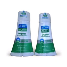 2 - SmartMouth Original Mouthwash, 24-Hour Fresh Breath, Fresh Mint, 16 fl oz !