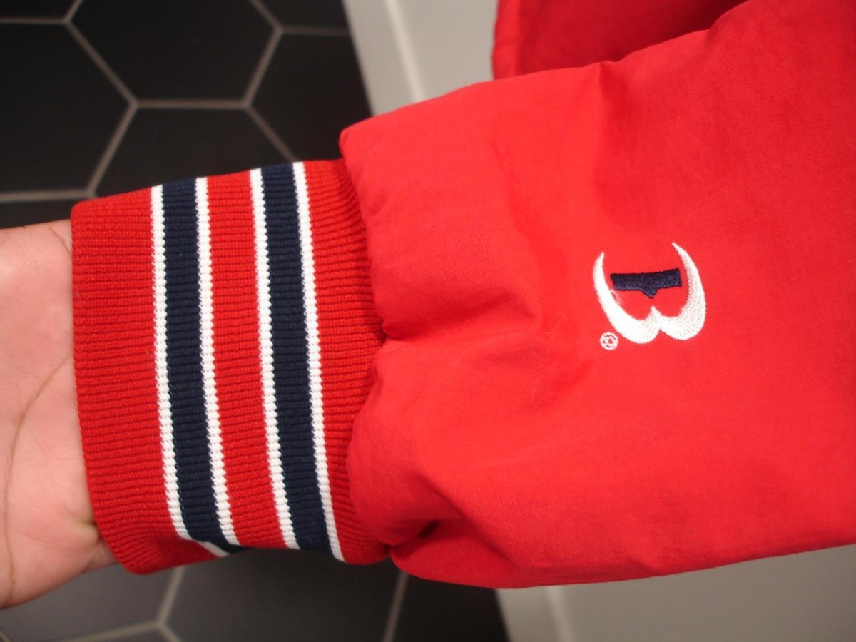 【Boat House】ジャケット Boathouse Jacket Men's sz M Vented Blue Red White 1/2 Zip