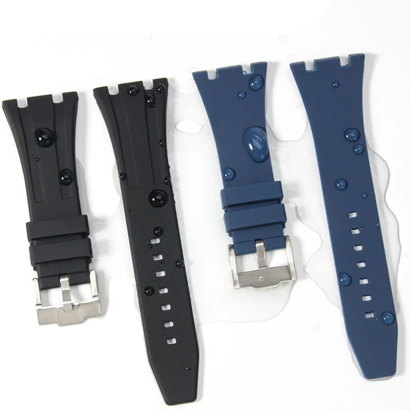 Bracelet de Montre Silicone X Offshore Audemars Piguet Royal Oak 27mm 28mm 30mm - Photo 3/4