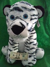 LG NEW w TAG White Bengal Siberian Tiger Blue Eyes Plush Stuffed SOFT Animal Cub