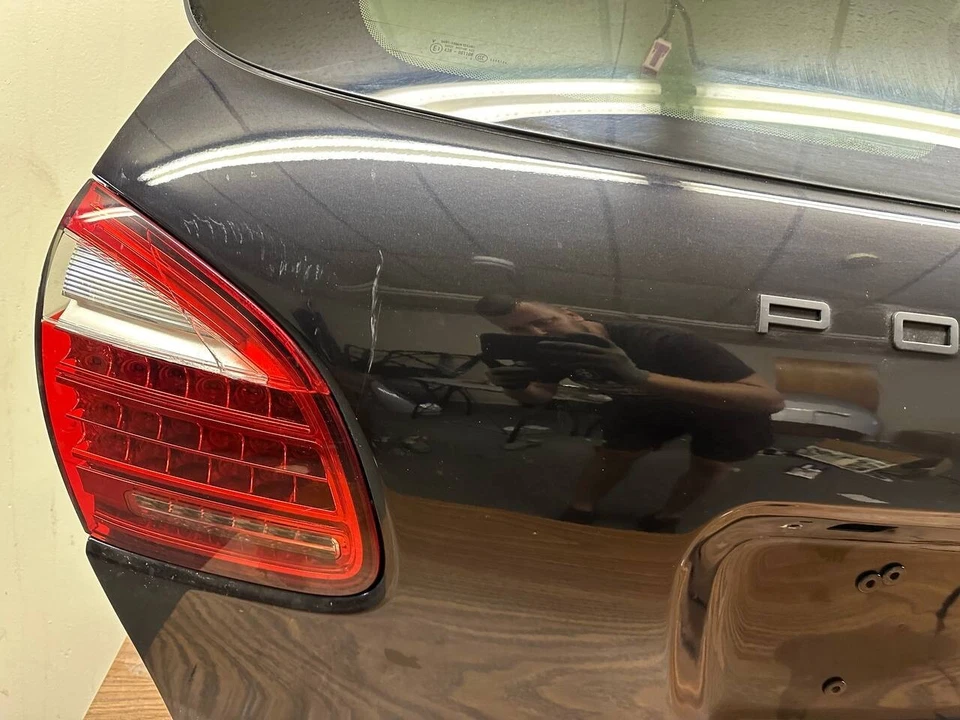 11-14 Porsche Cayenne 958 Trunk Lid Liftgate Tailgate Hatch Shell BLACK - Image 3 of 4