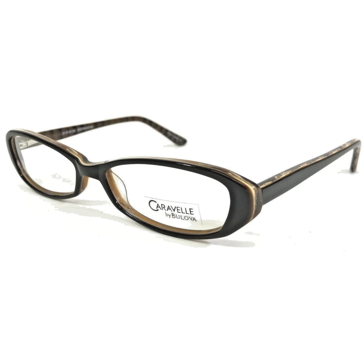 Caravelle By Bulova Ghent Eyeglasses Frames ONLY Dark Gunmetal Brown 50-19-140 Bulova Brown Eyeglass Frames for sale | eBay main image 4