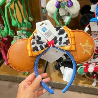 Shanghai Disney Parks Authentic 2024 Toy Story Woody Minnie Mouse Ear Headband Disney authentic 2024 Toy story woody Minnie mouse ear  main image 3