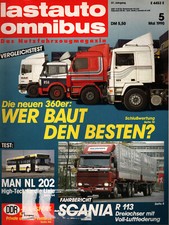 Zeitschrift Lastauto Omnibus #5 von 1990 MAN NL 202 Scania R 113 Test 360 er