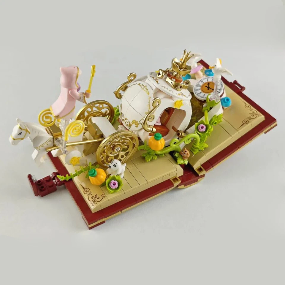 Serie de cuento de hadas de Cenicienta sin usar, en caja, con juguetes de ladrillo de construcción LED regalo para niños Foto 4 de 4