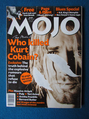 MOJO MAGAZINE ISSUE 54 May 1998 KURT COBAIN NIRVANA JIMMY PAGE ROBERT PLANT FREE