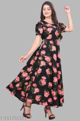chinese dress ladies Buy FASHION WORLD PRESENT NEW FANCY GOWN AND DRESS MATERIAL FOR GIRL AND  WOMEN NEVY BLUE TOP WITH FULLY EMBROIDERY WORK (RAMA) at Amazon.in main image 0