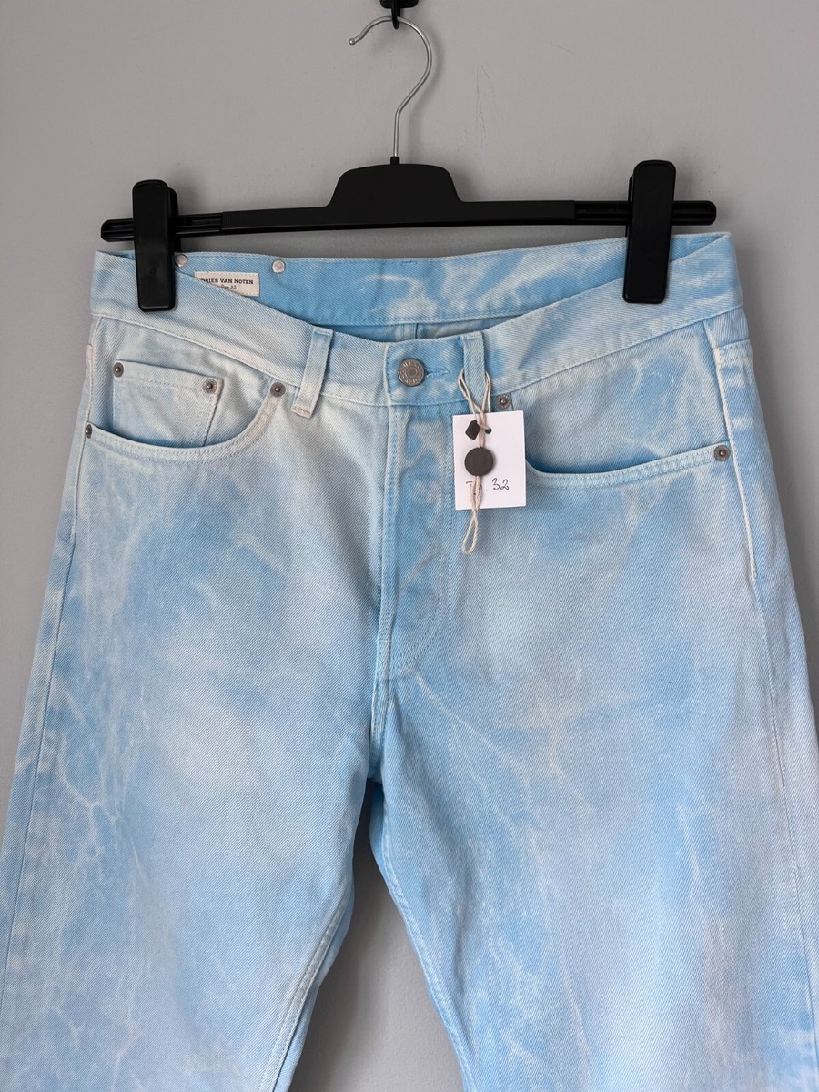 Dries Van Noten Marble Jeans - Size 32 - Blue - NEW | eBay