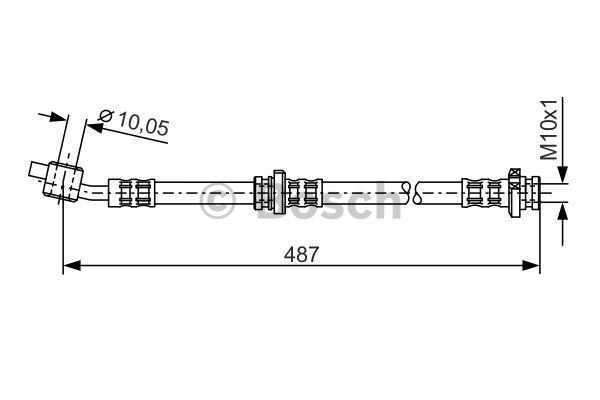 Bosch 1 987 476 135 Brake Hose For Nissan-image