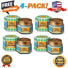 4x Tiger Balm (White) Super Strength Pain Relief Ointment 21ml. (100% Original)
