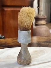 Antique Barber's Shaving Brush w/ Wood And Metal Handle- 5