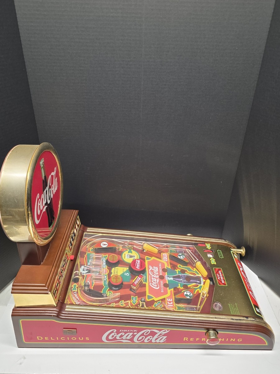 Franklin Mint 1996 Coca Cola Deluxe Edition Pinball Machine Tested