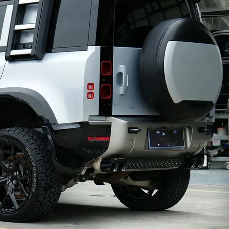 Accesorios de placa protectora de tubo de escape para parachoques trasero para Land Rover Defender 90 110 Foto 4 de 4