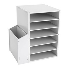 Desktop Organizer Desktop File Holder Rectangular File Organizer 6 Compartments