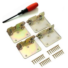 Bed Rail Brackets - Bed Rail Fittings with Screwdriver - Heavy Duty Non S3