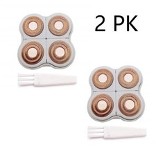 4X Legs Hair Removal Replacement Heads for Women's Painless Trimmer Razor Shaver