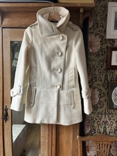 Exquisite Mackage Wool and Cashmere Blend Funnel Neck Coat with Leather Detail 8