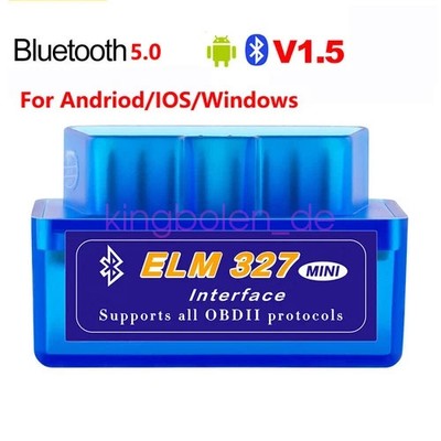 ELM327 V1.5 Diagnosegeräte OBD2 Scanner Code Reader BT Mini Für iPhone & Android