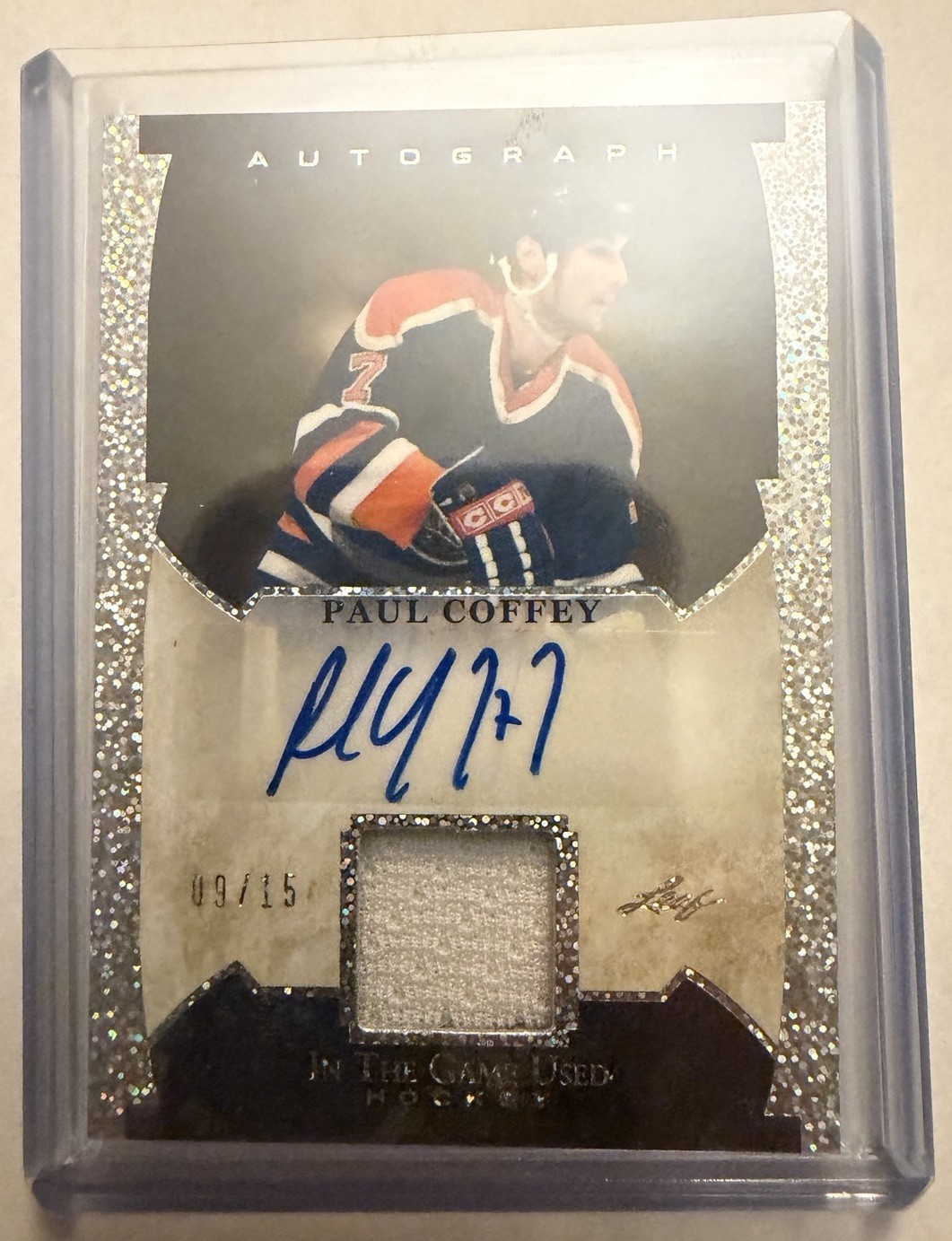 2023 Leaf In The Game Used Hockey Paul Coffey Autograph Relic #’d 9/15!