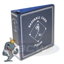 BCW Blue Baseball Card Collection Album 3" D-Ring Binder FREE SHIP