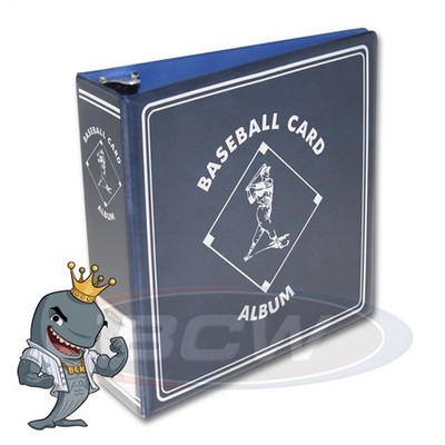 BCW Blue Baseball Card Collection Album 3'' D-Ring Binder FREE SHIP