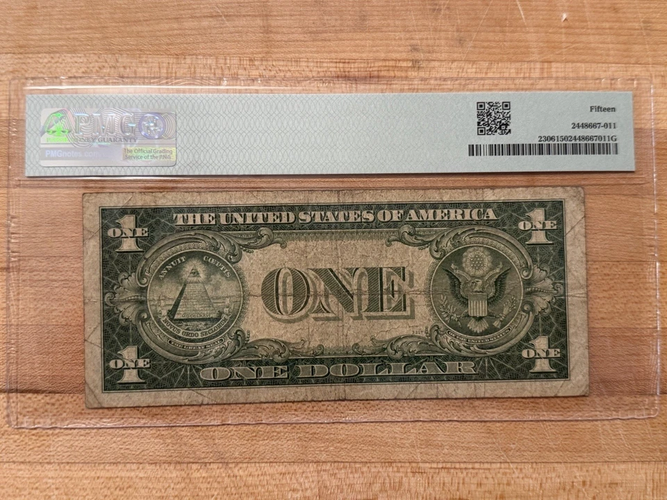 1935A $1 North Africa WWII Emergency Issue – PMG 15 Fr#2306 IC Block Rare! - Image 2 of 2