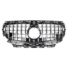 Kühlergrill Chrom Schwarz GT Panamericana Für Mercedes E-Klasse W214 2024+ AMG Kühlergrill Chrom Schwarz GT Panamericana Für Mercedes E-Klasse W214 2024+ AMG