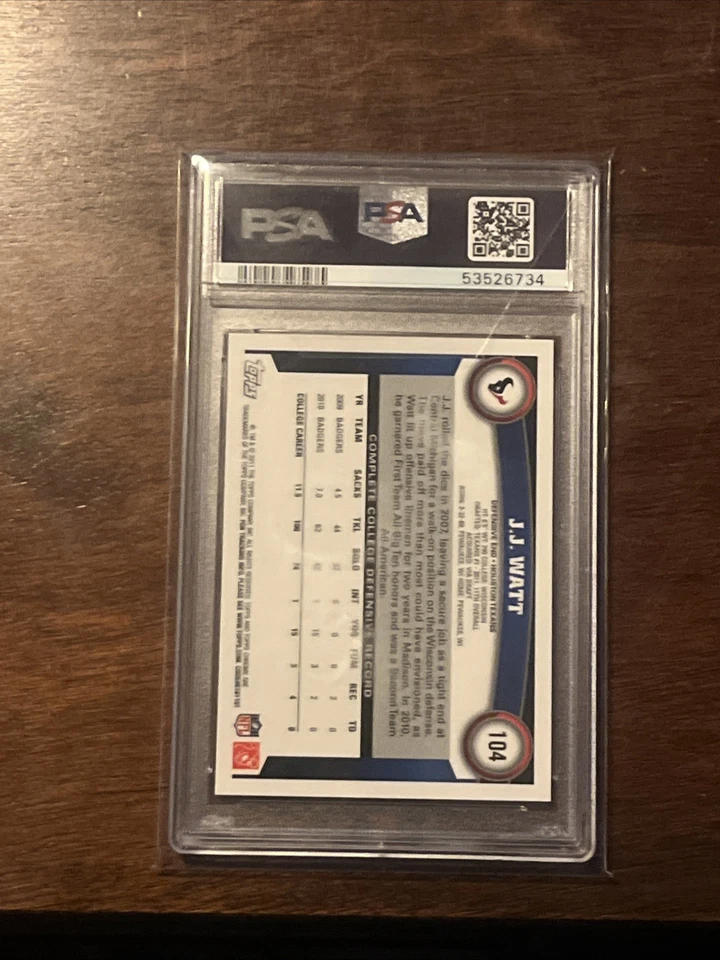 2011 Topps Chrome - J.J. Watt #104 (RC) - Image 3 of 4