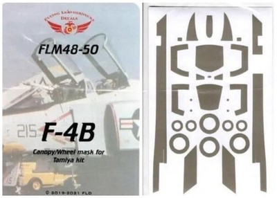 Flying Leathernecks 1/48 F-4B Phantom Canopy Wheels Paint Mask (Tamiya)