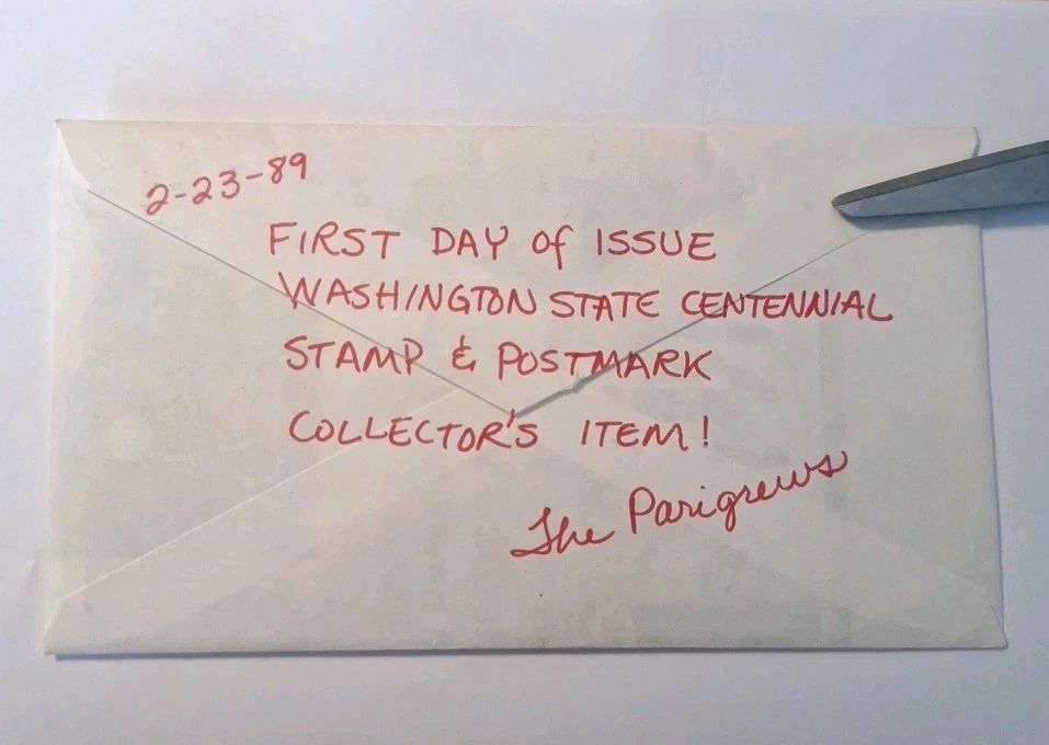 First Day Issue Washington Statehood Centennial 02/23/1989 - Image 3 of 3
