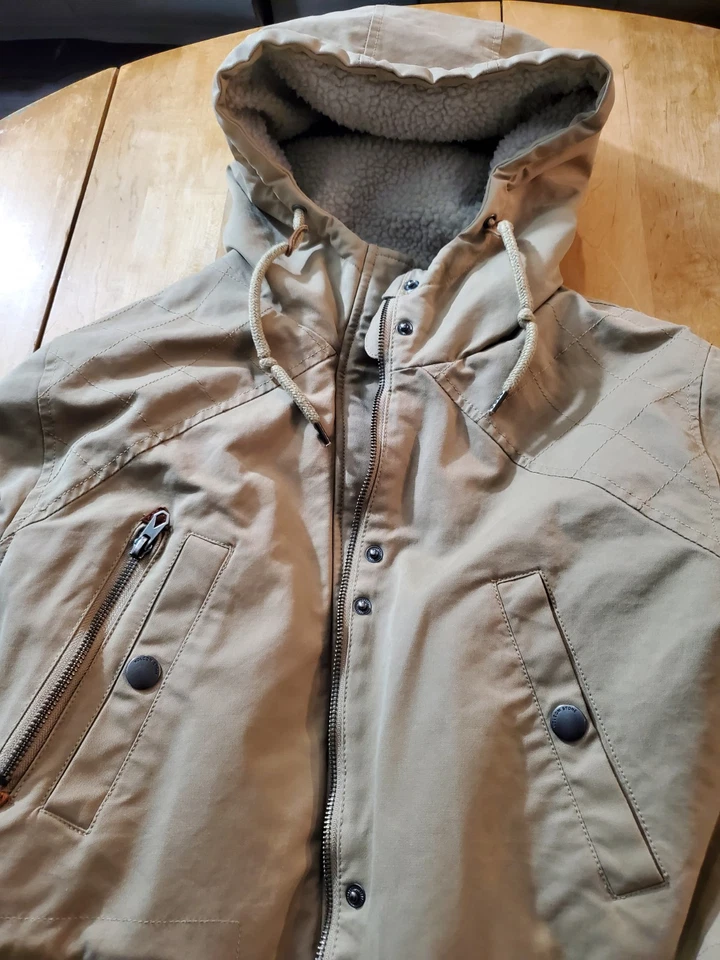 VOLCOM Womens Walk On By Sherpa Lined Water Resistant Heavy Warm Coat Size XL 16 - Image 2 of 4