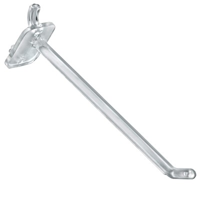 800006-C Pack of 50 Clear Pegboard Hooks (Also Available in Black & White) - ...