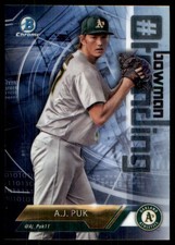 A.J. Puk 2018 Bowman #-AP Oakland Athletics MLB READ FREE SHIPPING AutographDen